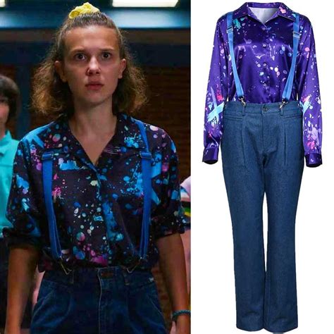 eleven stranger things costume men|stranger things eleven mall outfit.